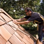 roofer installation wood roofing