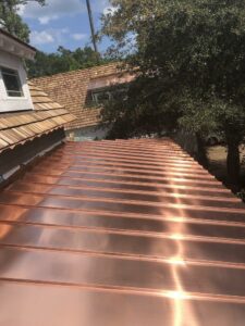 metal copper roof